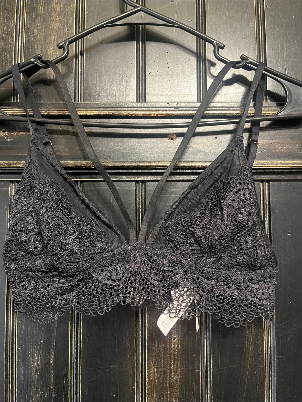 Victoria's Secret Black Lace Crochet Bralette